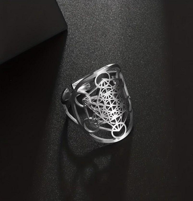 Кільце ірландський вузол з нержавіючої сталі геометричний орнамент регульоване Київ - фото 3