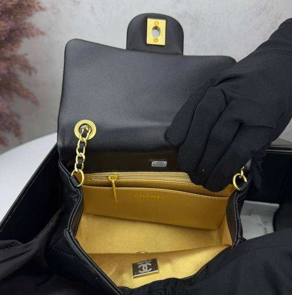 Сумка женская кожаная стеганая (Черный) Винница - изображение 6