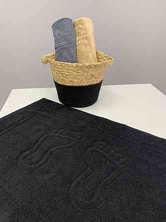 Махровое полотенце Ideal Textile для ног 50х70 коврик черный 700 г/м2 (56860780) Черновцы