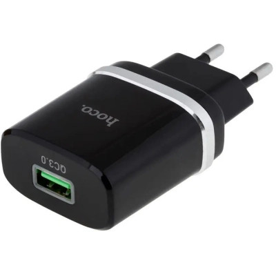 Зарядний пристрій HOCO C12Q Smart USB QC3.0 18W Black (6931474716255) Вінниця - фото 1