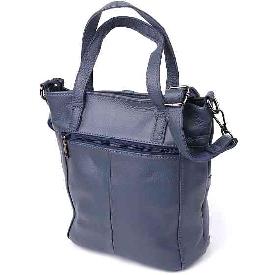 Красивая женская сумка из натуральной кожи Vintage 22995 Синий Киев