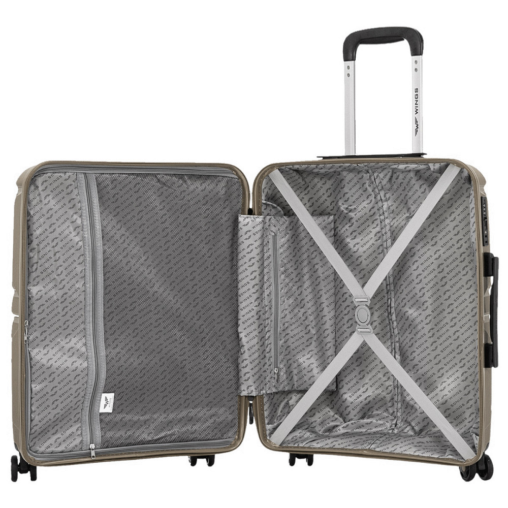 Валіза поліпропіленова WINGS PHX01 мала 55 см шампань Київ - фото 9