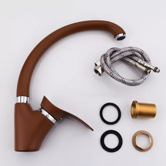 Змішувач для кухні Frap F4101-14 коричневий Київ