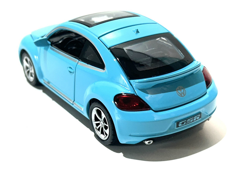 Машинка Автоексперт Volkswagen Beetle 1:32 метал світло/звук відчиняються двері капот багажник Блакитна (12012) Чернігів - фото 3