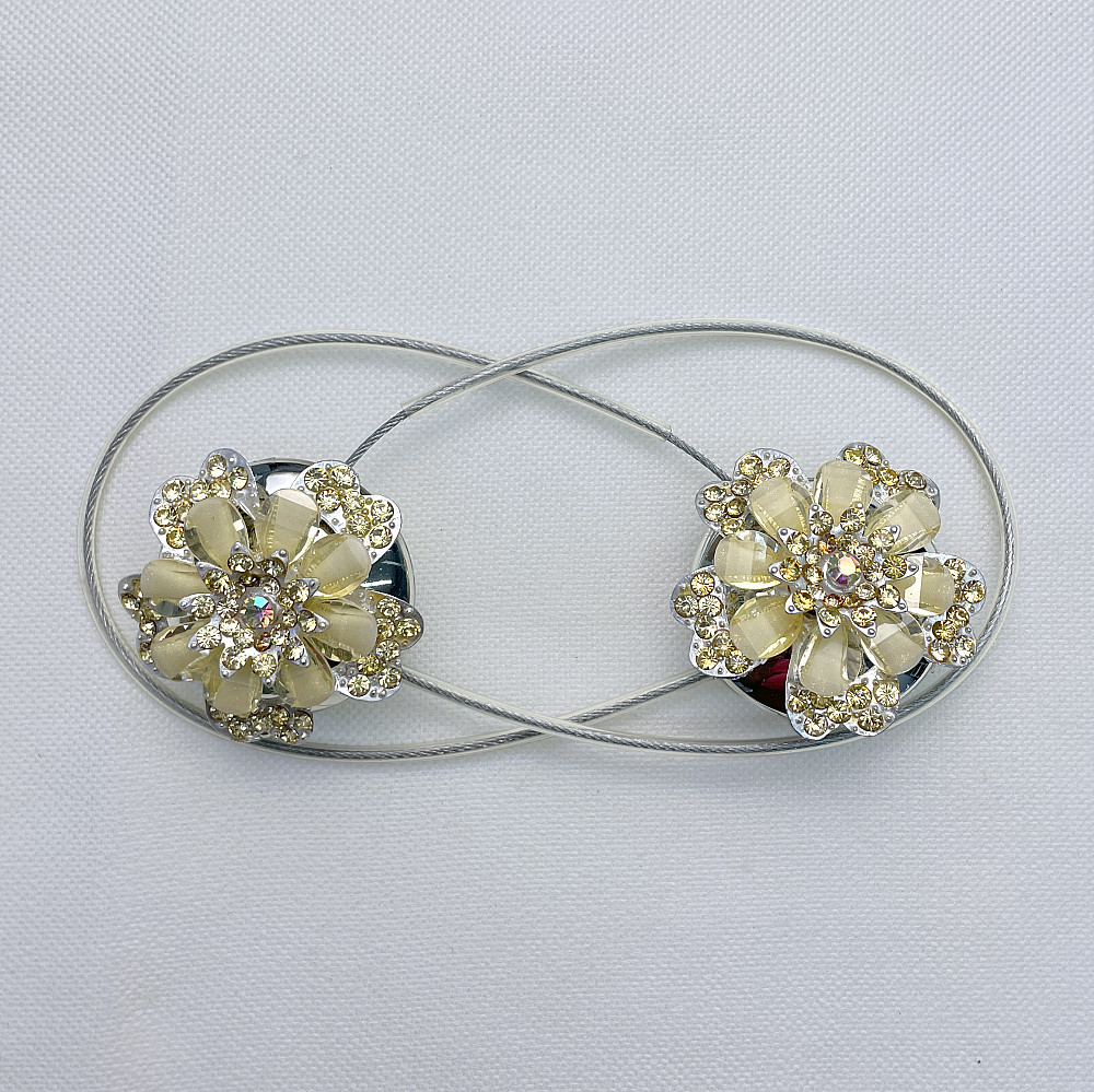 Магніти для штор та гардин "Flowers" набір 2 шт Золотистий (81-185) Київ - фото 5