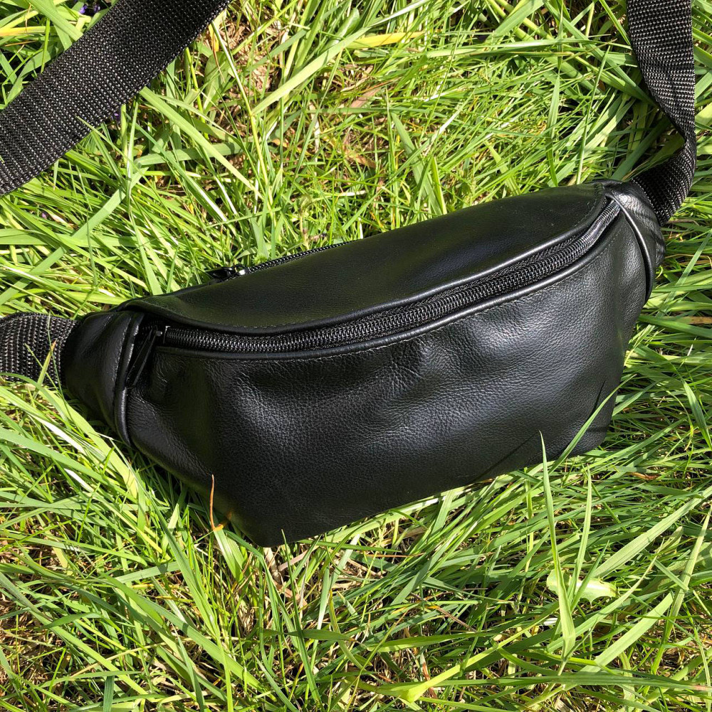 Бананка мужская черная, Чорная мужская бананка, бананка для бега барыжка сумка KZ-92 Ивано-Франковск - изображение 2