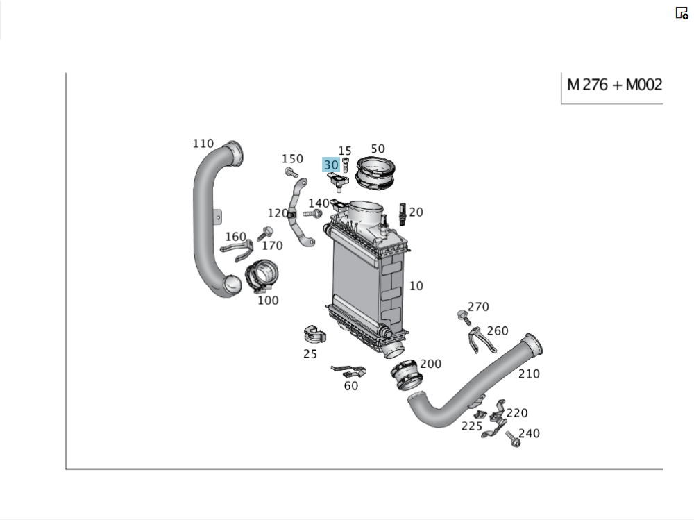 Mercedes-Benz  A0091533328 Датчик тиску в інтеркулері C-Class Cabrio A205 C-class Estate S205 C-Class Coupe С205 C-Class W205 GLC X253 GLC Coupe C253  Одесса - изображение 3