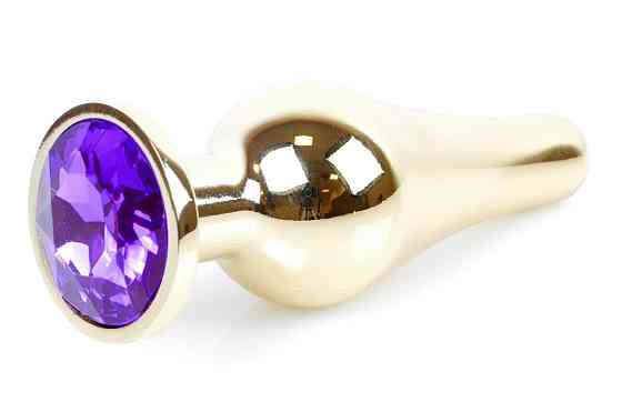 Анальна пробка Boss Series - Jewellery Gold BUTT PLUG Purple, BS6400070 Sex Aura Київ