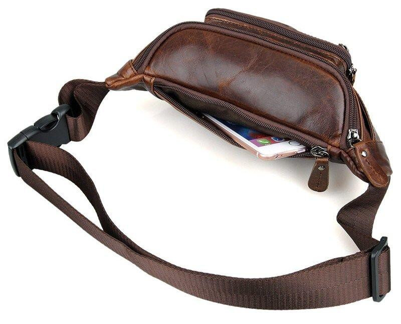 Поясная сумка Vintage 14422 Коричневая Киев - изображение 5