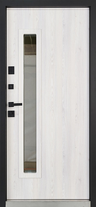 Вхідні двері з терморозривом Abwehr Termix Tower 527 Метал Lampre Антрацит+Vinorit Сосна Прованс 960*2050 мм Київ - фото 2