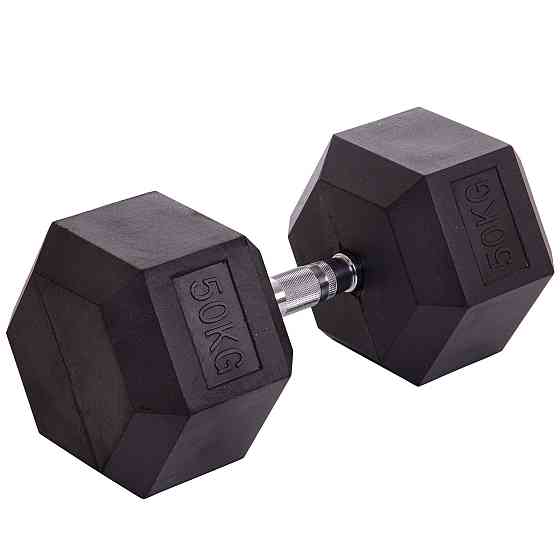 Гантель 50 кг цільна шестигранна Zelart-2679-50 Київ