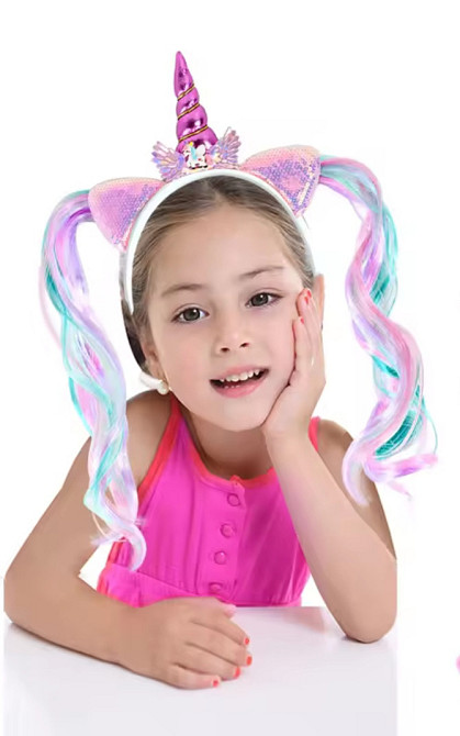 Детский обруч Единорог 12 см розовый Киев - изображение 1