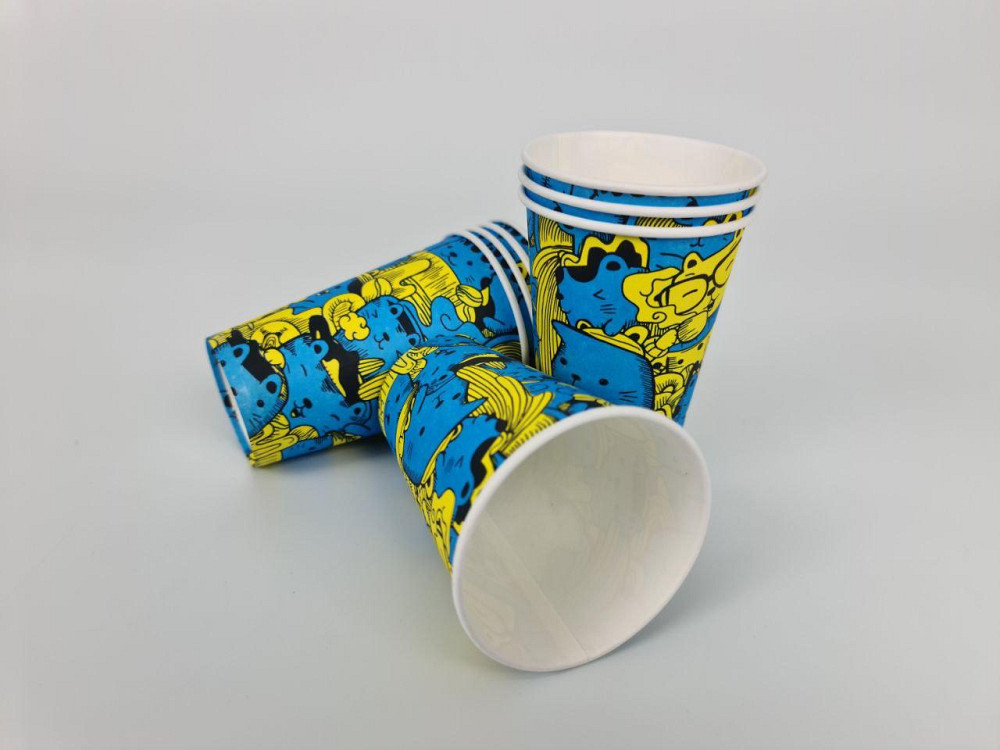 Стаканы бумажные одноразовые 340 мл Котики  (50 шт) Харьков - изображение 2