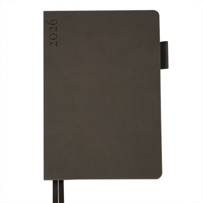 Еженедельник Leo planner А5 датированный 2026 "Binario", мягкий, графит, 368 страниц (252640) Винница - изображение 1