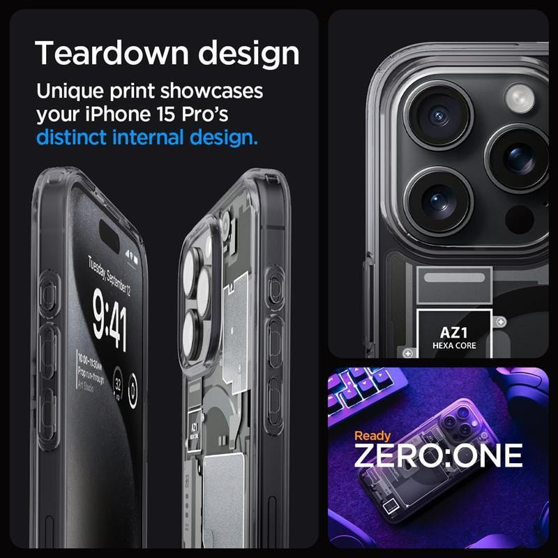 Чохол-накладка Spigen Ultra Hybrid MagFit для Apple iPhone 15 Pro Zero One (ACS06721) ( 12213 ) Харьков - изображение 5
