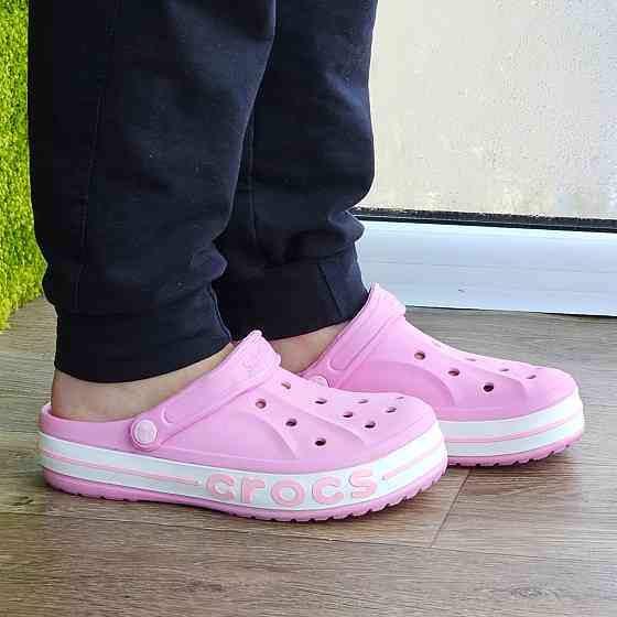 Жіночі Крокси Рожеві капці CROCS Шльопанці (розміри: 34,35,36,37) Дніпро