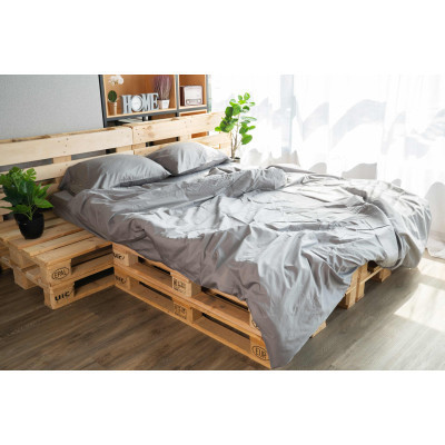 Простынь Ardesto на резинке Mix&Match сатин 180х200+30 см муссон (ART1820DVD) Винница - изображение 2