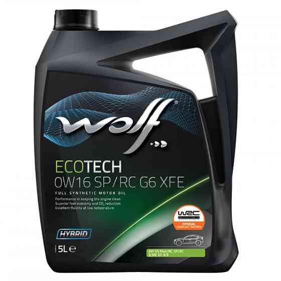 Моторне масло Wolf EcoTech XFE 0W-16 5л Львів