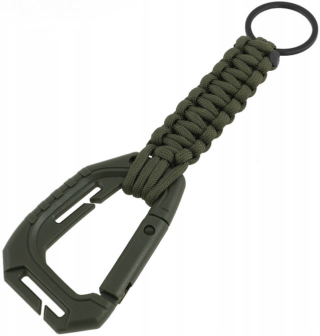Брелок из паракорда с карабином для ключей Mil-Tec от Sturm (15908001) Olive Нововолынск - изображение 3