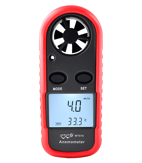 Анемометр цифровий 0,1-30 м/с, -10-45 °C WINTACT WT816 Чернігів - фото 1