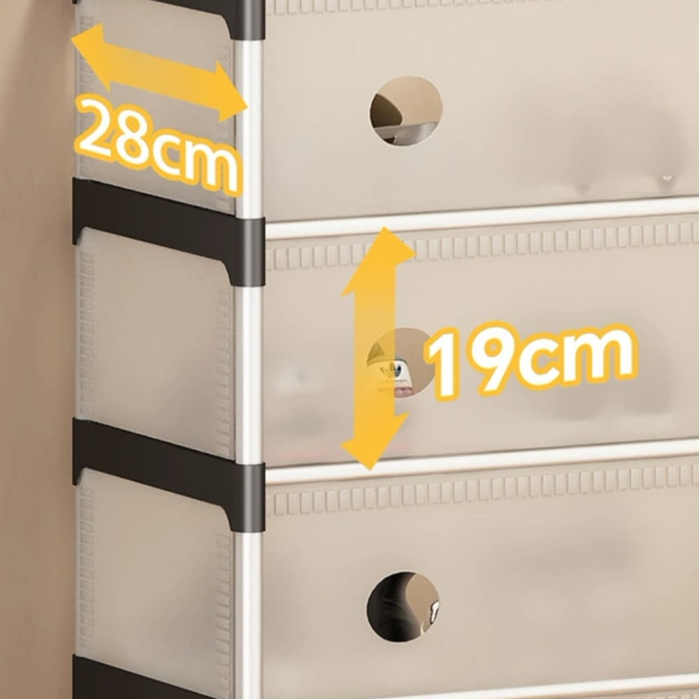 Тумба металлическая в прихожую 4 полки XL-1336 / Органайзер для обуви / Стеллаж для обуви / Полка для хранения Киев - изображение 4