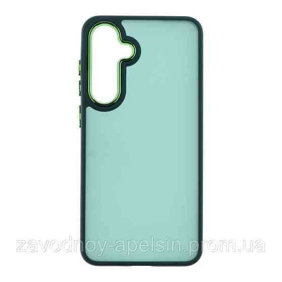Samsung S24 FE S721 Чохол матовий Frame TPU+PC (зелений) Одеса