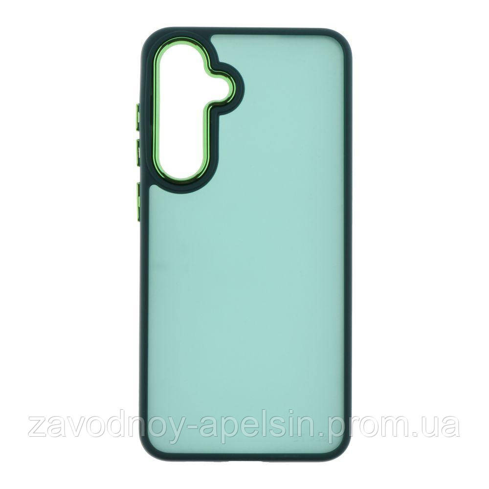 Samsung S24 FE S721 Чохол матовий Frame TPU+PC (зелений) Одеса - фото 1