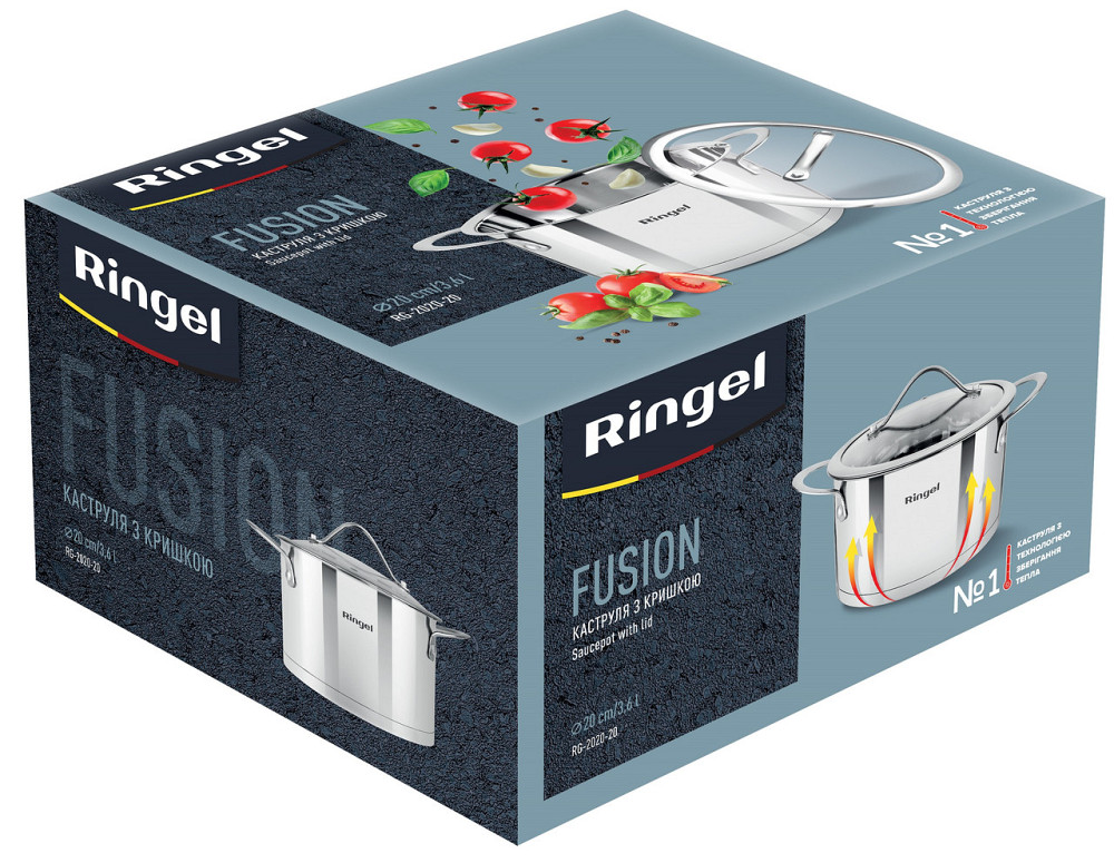 Кастрюля RINGEL Fusion 20 см 3.6л (6733718) Київ - фото 6