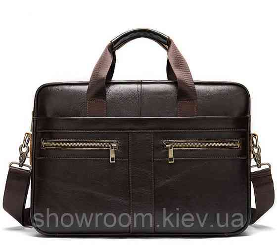 Чоловіча коричнева сумка для Leather Collection (378) Київ