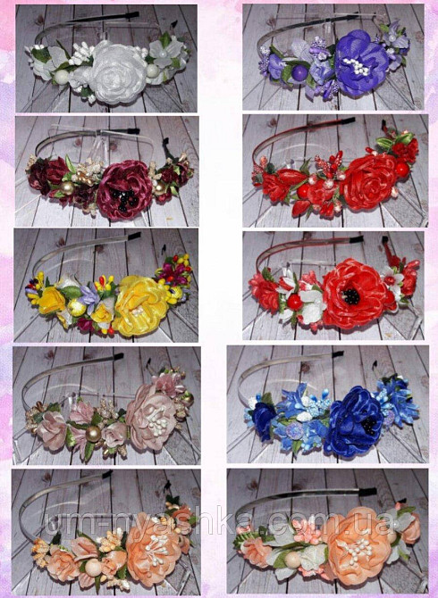 Обруч з трояндочками "Половинка" Кривий Ріг - фото 7