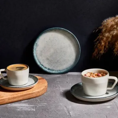 Тарілка By Bone Smooth Ambience Blue 22 см (SM-ABB-22-DZ) Вінниця - фото 3