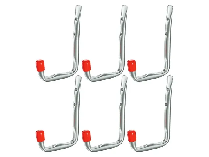 Набір настінних гачків 6 шт PARKSIDE гачок сталевий 120 х 80 х 46 мм Полтава - фото 1
