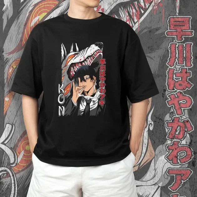 Футболка для підлітка хлопчика з принтом Человек Бензопила Акі Хаякава Розмір 160 Anime10488 Дніпро - фото 3