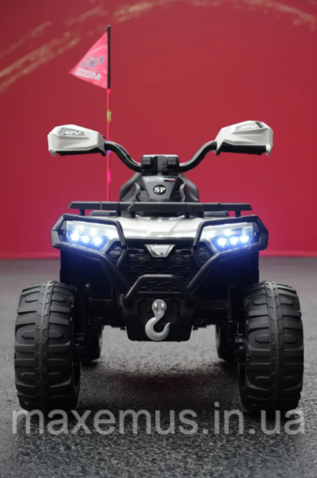 Детский электроквадроцикл Spoko SP-918 Черный (12V, 2 мотора, с пультом ДУ и Bluetooth) на аккумуляторе для детей от 3 лет Мостиска - изображение 14