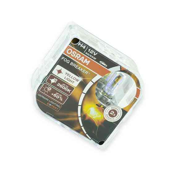 Автолампа 12V 60, 55 (43) FOG Breaker 60%(2шт)******** цвет свечения желтый H4 Мукачево