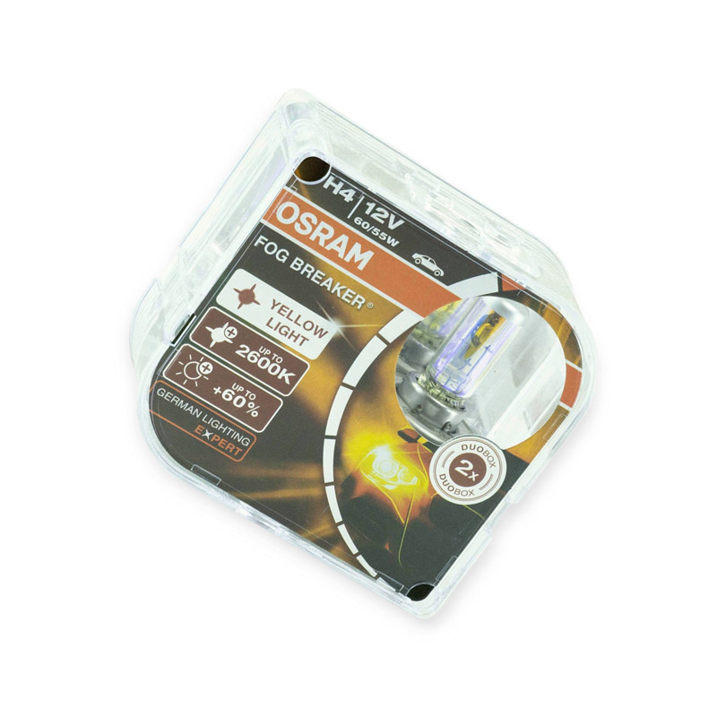 Автолампа 12V 60, 55 (43) FOG Breaker 60%(2шт)******** колір свічення жовтий H4 Мукачево - фото 1