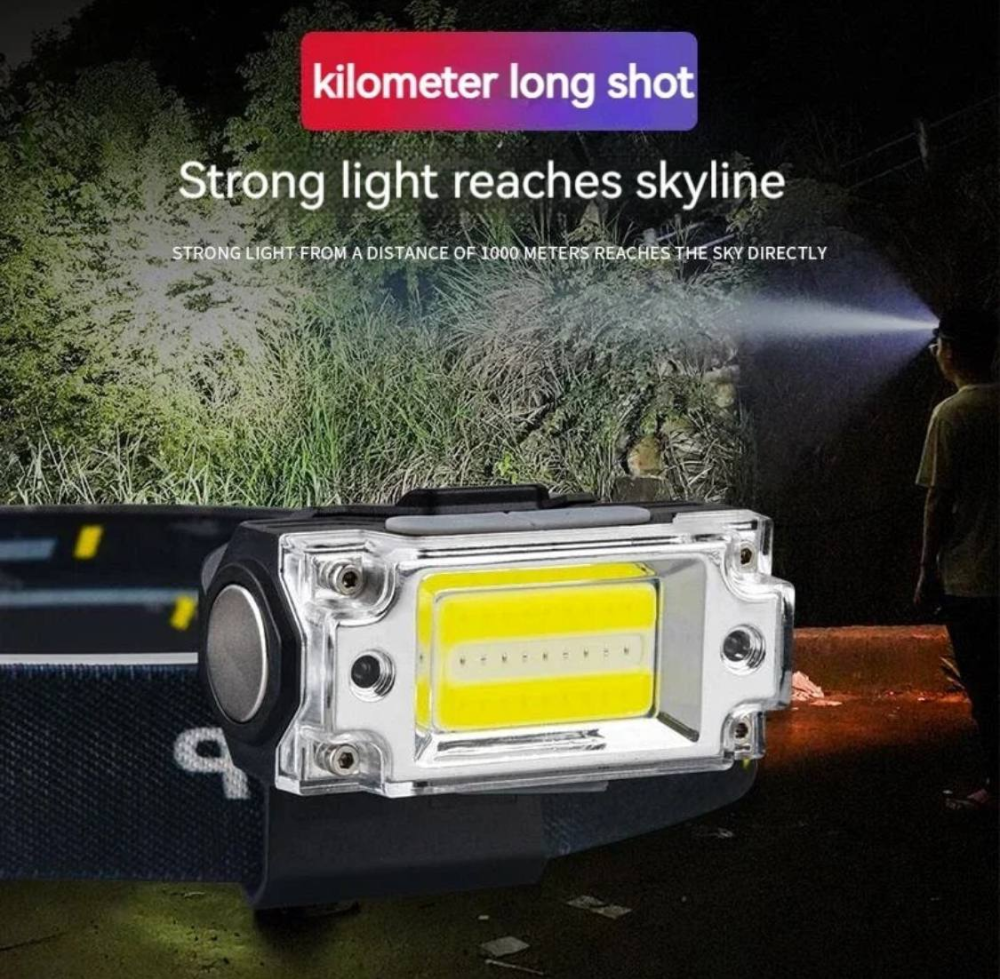 Налобний ліхтар BL-T133 з червоним світінням + сенсор Одеса - фото 1