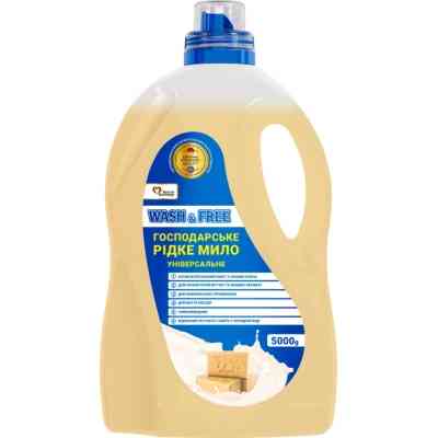 Гель для стирки Wash&Free Универсальное хозяйственное жидкое мыло 5 кг (4823128001768) Винница
