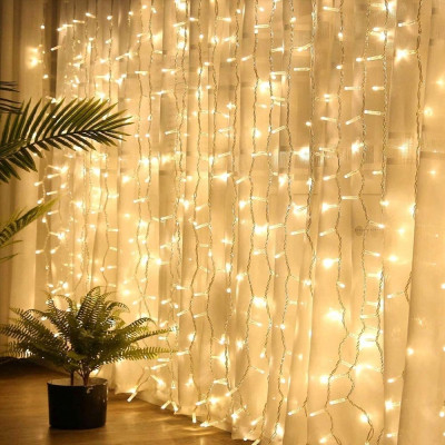 Гирлянда ColorWay Штора занавес 3 x 2 м 240 LED USB теплый цвет (CW-GW-240L32U) Винница - изображение 12