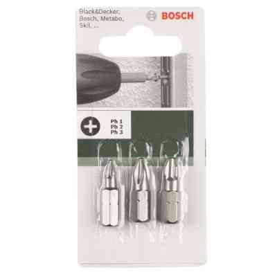 Набор бит Bosch PH1, PH2, PH3, 25мм (2.609.255.964) Винница