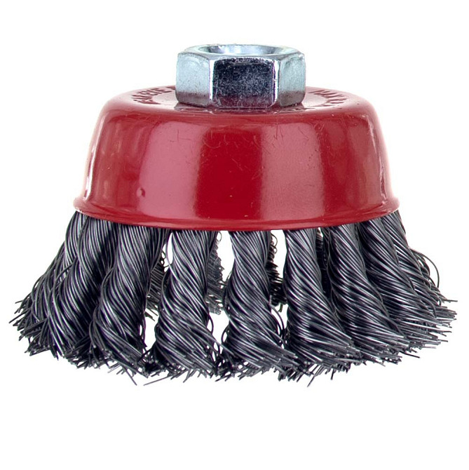 Чашеобразная проволочная щетка Ø85 мм M14×2 мм (стальная витая) SIGMA (9026081) Ровно - изображение 2