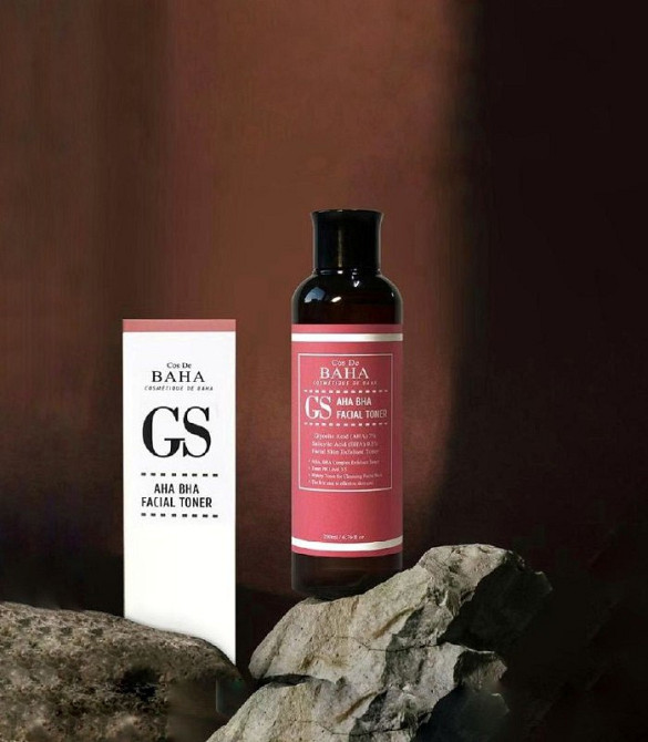 Тонер-эксфолиант с кислотами GS AHA BHA Facial Toner Cos De Baha 200 мл Киев - изображение 2