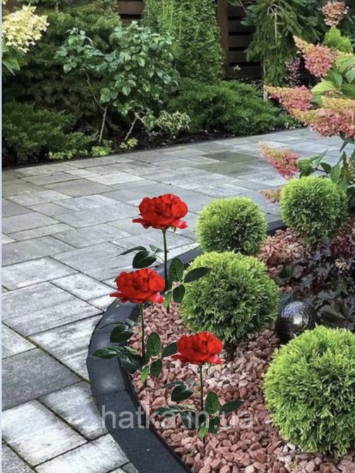 Уличный фонарь садово-парковый наземный Sirius 28010 роза Киев - изображение 2