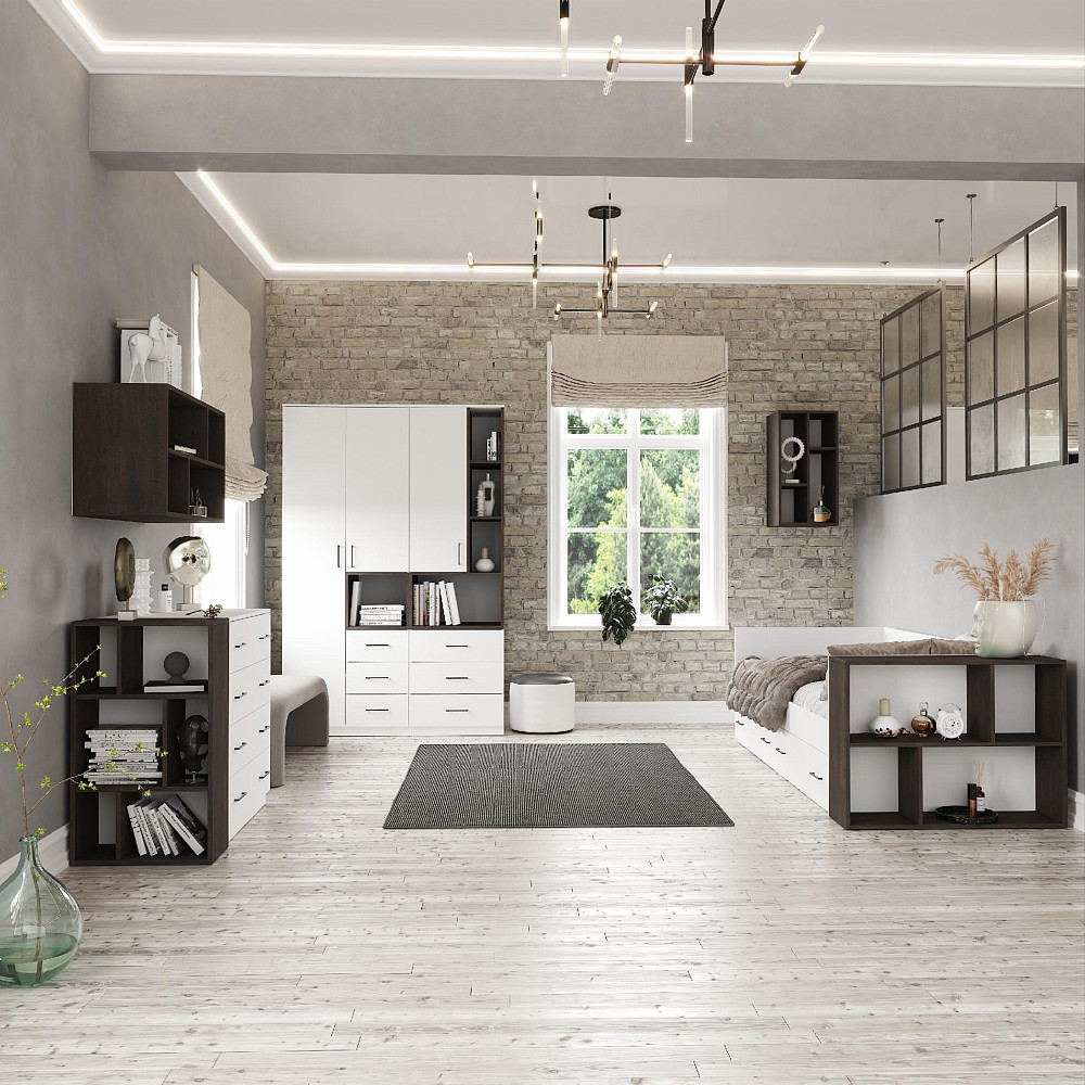 Полка приставная Т-10, Венге Магия, 518/250/900 Львов - изображение 1