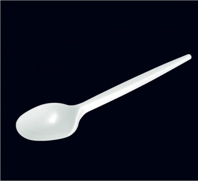 Ложка столова біла, одноразова (100 шт/уп.) Павлоград - фото 1