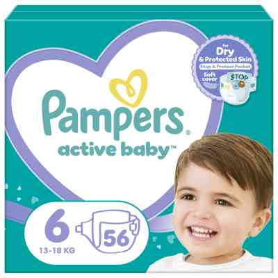Підгузки Pampers Active Baby Giant Розмір 6 (13-18 кг) 56 шт (8001090950130) Вінниця