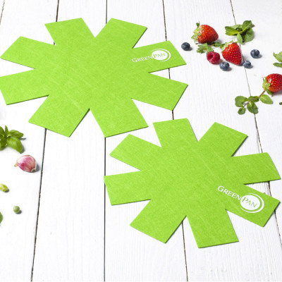 Защита для хранения сковородок GreenPan 2 шт, 27 + 34 см, салатовий (CC000749-001) Винница - изображение 3