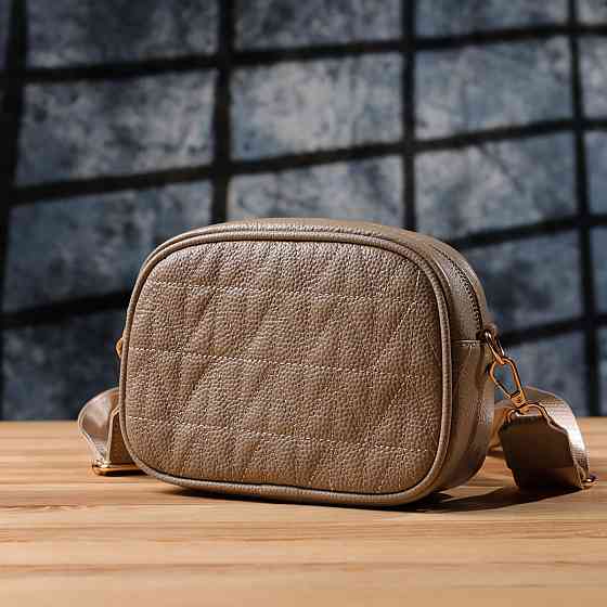 Жіноча сумка на кожен день з натуральної шкіри Vintage 22901 Бежевий Київ