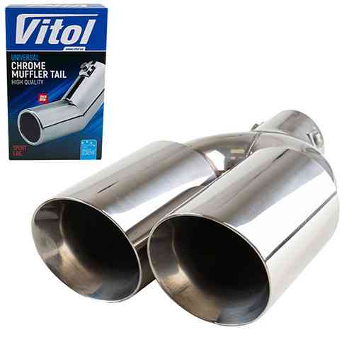 Насадка на глушитель НГ-0260A внутренний диаметр 64 мм, длина 300 мм, внешние 2 крепления 89 мм Харьков