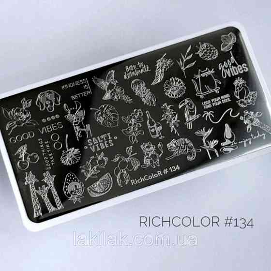 Пластина 134 для стемпінгу RichColor (12х6см) Херсон